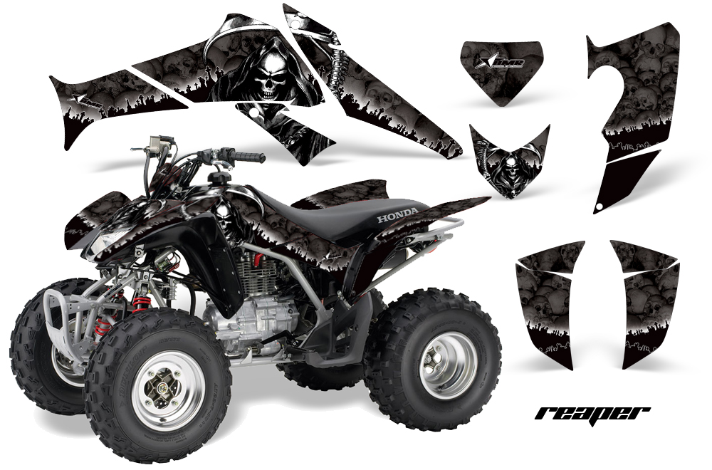 Honda TRX250 05-09 Graphics Reaper Black JPG